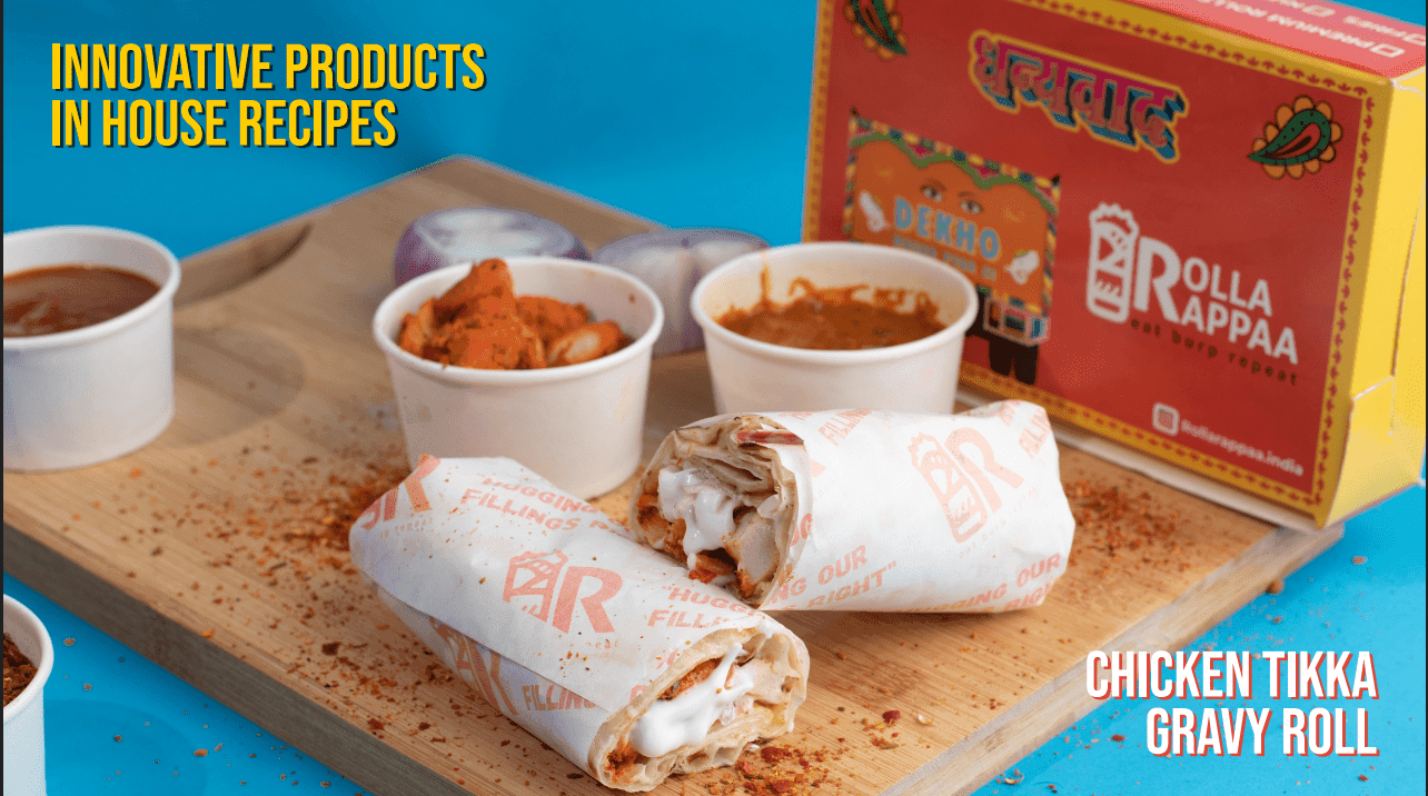 Chicken Tikka Gravy Roll