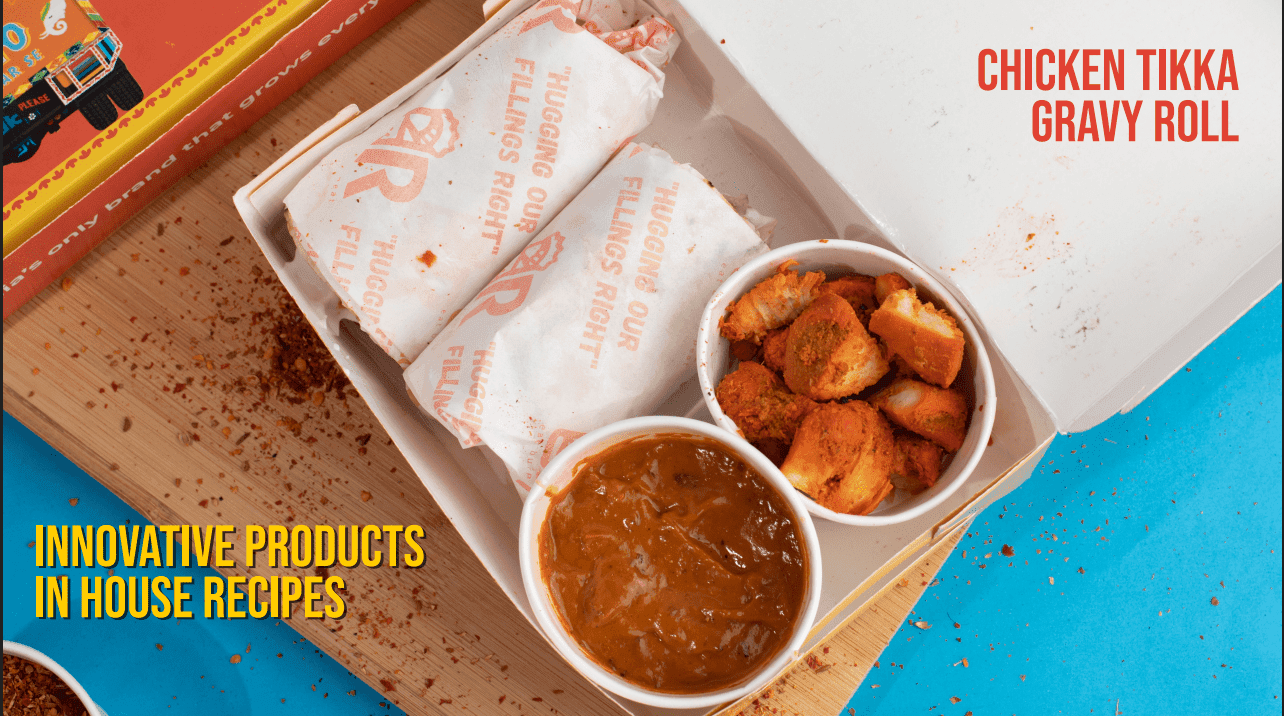Chicken Tikka Gravy Roll