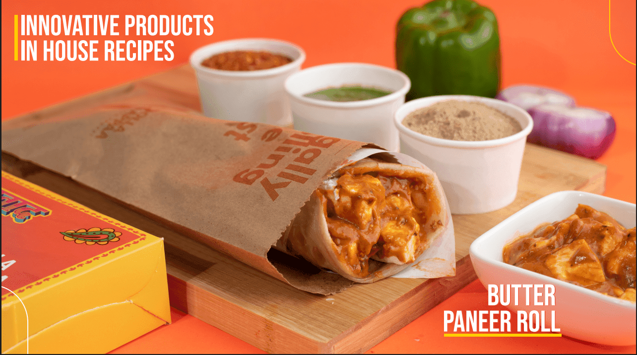 Butter Paneer Roll